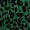 Black And Green Animal Print 2 In 1 Pleated Midi Dress
