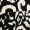 Black And Cream Abstract Print Frill Strap Midi Dress